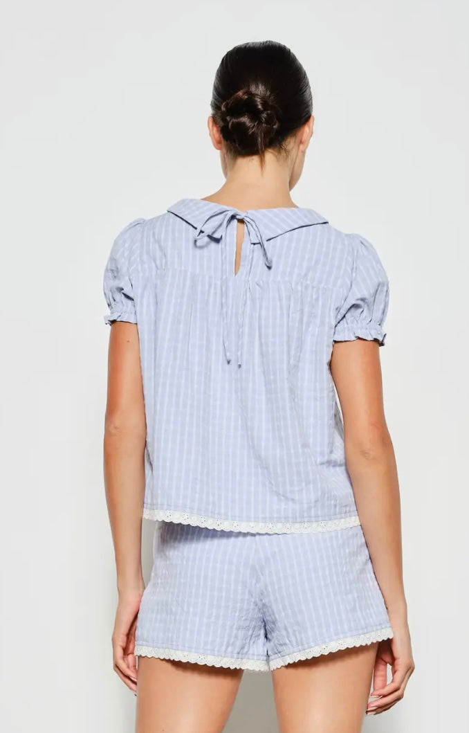 Poolside Plaid Top