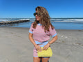 Short Sleeve Stripe Sweater