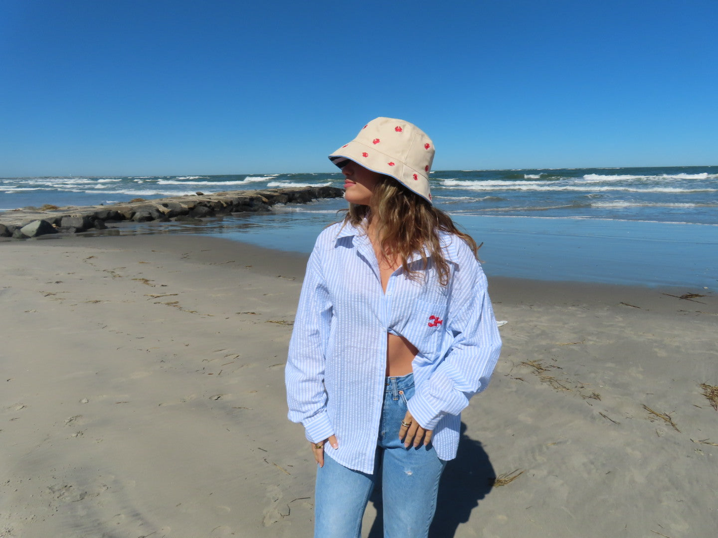 Crab Reversible Bucket Hat