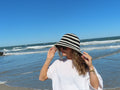 Smooth Sailing Striped Weave Hat