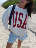 USA Cream Crewneck